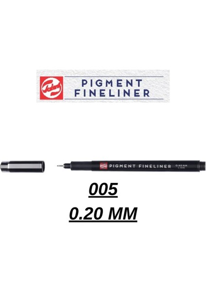 Teknik Çizim Kalemi Pigment Fineliner Kalem Siyah 005 0.20MM