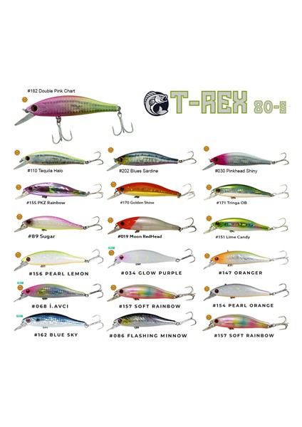 T-Rex 80S 11GR 80MM Maket Balık