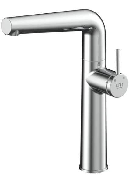 Aduro Set Üstü Yüksek Lavabo-Eviye Bataryası Krom MLE195