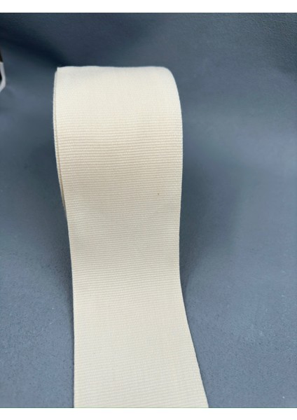 7 cm Grogren Şerit-3 Metre-Ham/ekru