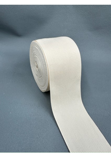 7 cm Grogren Şerit-3 Metre-Ham/ekru