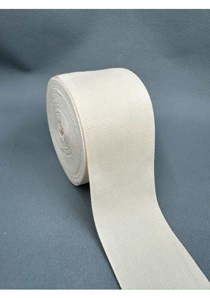 7 cm Grogren Şerit-3 Metre-Ham/ekru