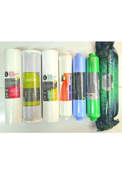 Su Arıtma Filtre Seti 7 Li Çift Spun Platınum Mineral Alkali fiyatları