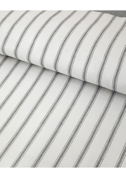 Pure Stripe Ipliği Boyalı King Size Nevresim Takımı 240 x 220 cm