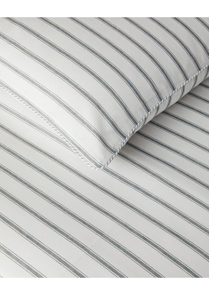 Pure Stripe Ipliği Boyalı King Size Nevresim Takımı 240 x 220 cm