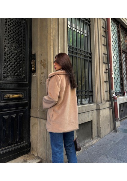 Shay Düğme Detay Kürk 44163 Taba
