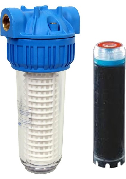 Aquafer 10'' Aktif Karbon Tüp Su Filtresi 1 İnc Su Tatlandırıcı indirimleri