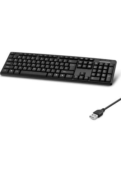 Q Ingilizce - Arapça USB Kablolu Klavye Arabia