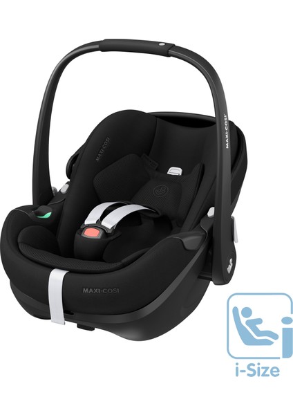 Pebble Slidetech Tam Yatabilen 0-13 kg Ana Kucağı ve Oto Koltuğu Twillic Black
