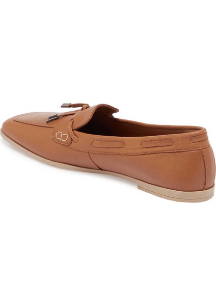 Taba Deri Kadın Casual Ayakkabı - K24I1AY67450-A29 Taba