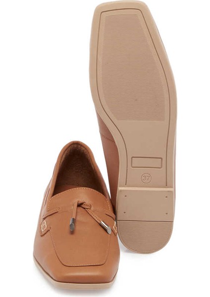 Taba Hakiki Deri Kadın Loafer - K24I1AY67450-A29 fırsatları