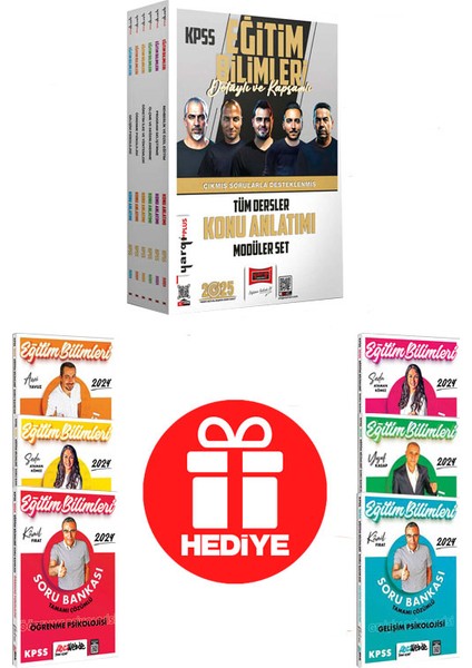 2025 KPSS Eğitim Bilimleri Modüler Konu Anlatım 6'lı Set + Hocawebde Video Ders Notları 6'lı Set