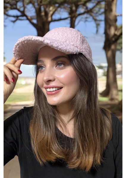 A0004 Kumaş Pembe Cap Şapka