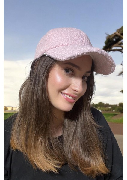 A0004 Kumaş Pembe Cap Şapka