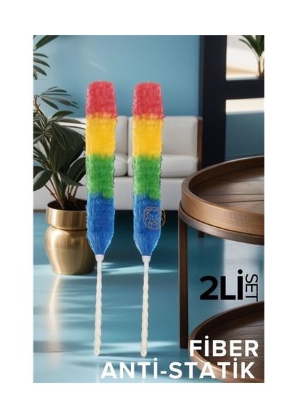 2 Li Set Fiber Toz Alma Püskülü