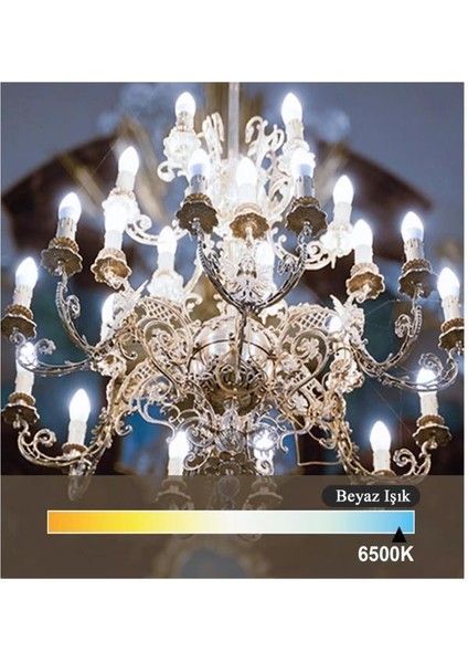 4,9W (40W) LED Mum Ampul Beyaz 6500K - E14 Duy indirimleri