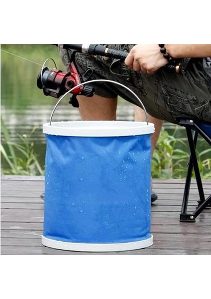 Protackle Katlanabilir Balıkçı Kovası 9 lt Mavi fırsatları