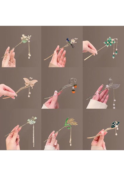 Antika Çiçek Retro Saç Tokası (Yurt Dışından) fiyatları