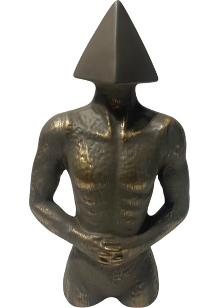 Geometrik Piramit Başlı Soyut Set Deokratif Obje fiyatları