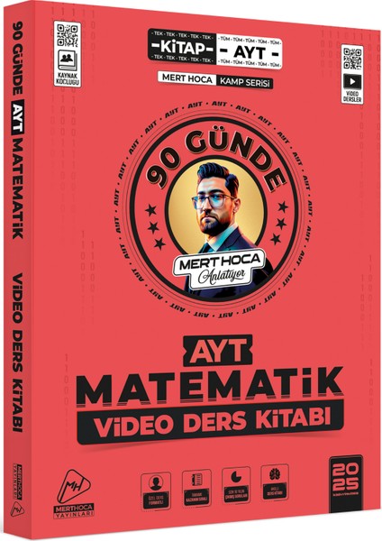 2025 90 Günde AYT Matematik Kampı Video Ders Kitabı