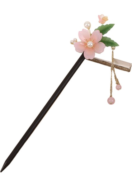 Antik Stil Püskül Ahşap Saç Tokası (Yurt Dışından)