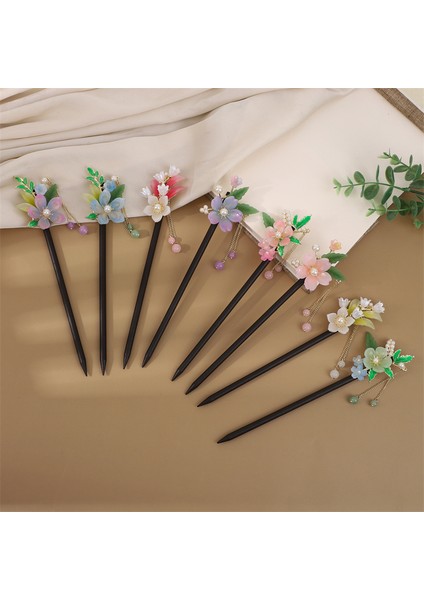 Antik Stil Püskül Ahşap Saç Tokası (Yurt Dışından) fırsatları