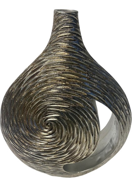 Çizgi Detayli Kesimli Dekoratif Vazo fiyatları