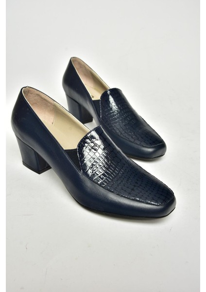 T908006103 Lacivert Kalın Topuklu Kadın Ayakkabı fiyatları