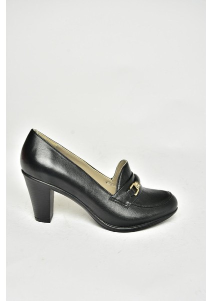 T908062203 Siyah Kalın Topuklu Kadın Ayakkabı indirimleri
