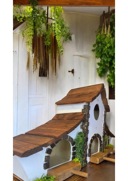 Ahsapduvardekor, Kuş Evi, Kuş Yuvası, Otantik Duvar Dekoru, Kuş Besleme Kafesi