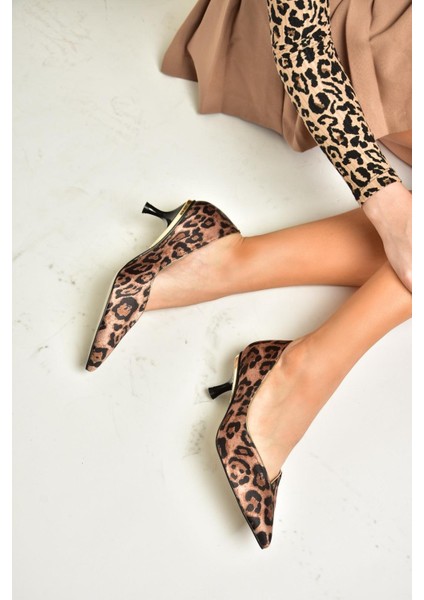 T820055204 Taba Kumaş Alçak İnce Topuklu Kadın Ayakkabı fiyatları