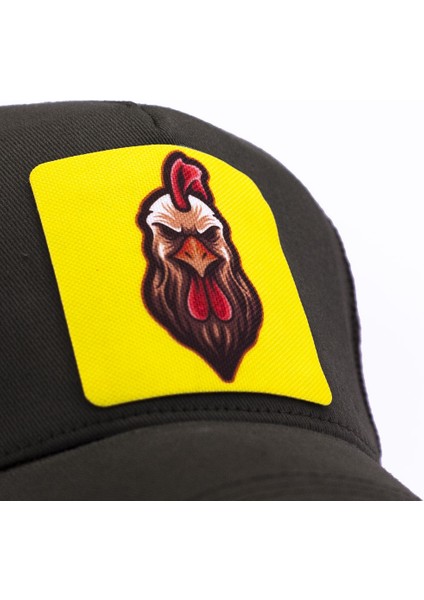 Horoz Figürlü Hayvan Desenli Asker Yeşili Beyzbol Şapka Unisex modelleri