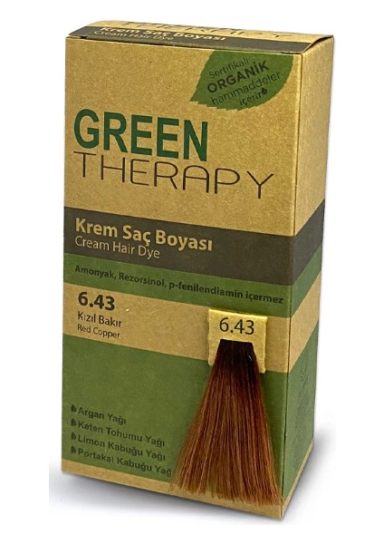 Krem Saç Boyası 6.43 Kızıl Bakır