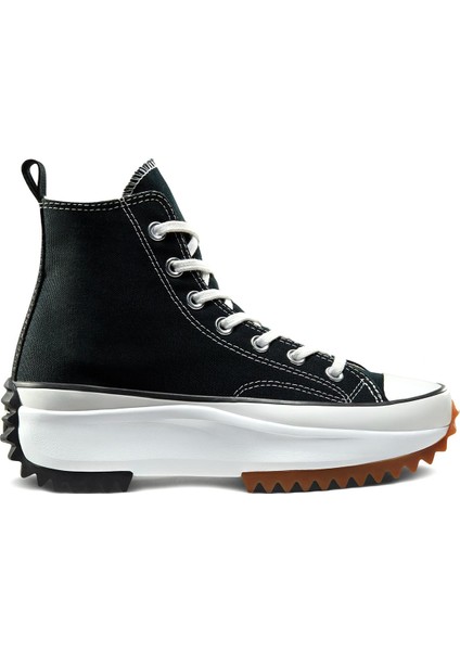 Run Star Hike Canvas Platform Kadın Siyah Sneaker Ayakkabı 166800C