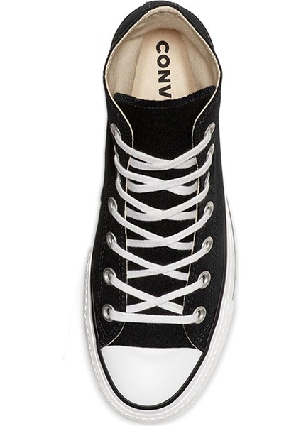 Chuck Taylor All Star Platform Canvas Kadın Siyah Günlük Stil Ayakkabı 560845C