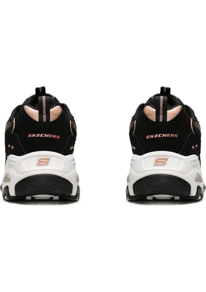 Air Cooled Memory Foam D'lites Glamour Feels Leather Sneaker Hakiki Deri Hafızalı Taban Günlük Spor Ayakkabı Siyah