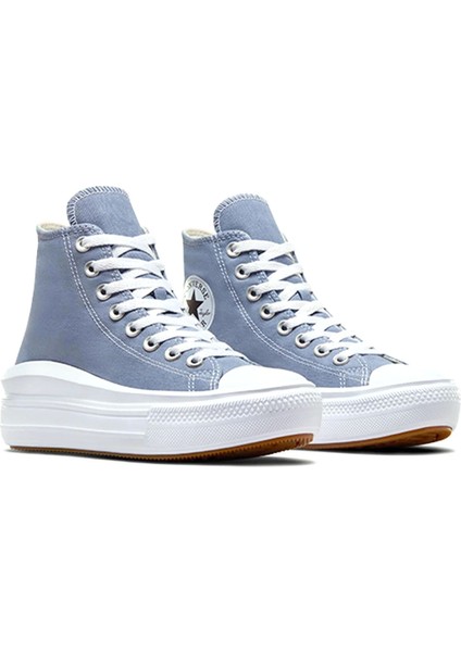 Chuck Taylor All Star Move Kadın Mavi Sneaker Ayakkabı A06500C