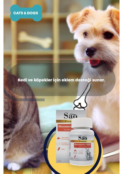 Glukosamın Tablet 75 Tablet Kedi ve Köpekler İçin Eklem Destekleyici Takviye modelleri