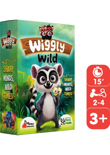 Wiggly Wild, Renk ve Sayı Eşleştirme Kart Oyunu (3-6 yaş)