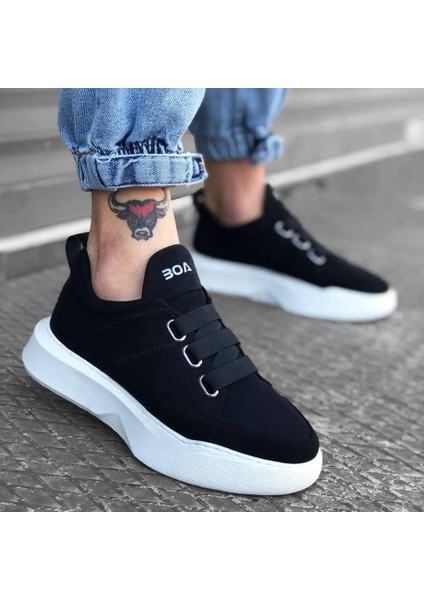 Bantlı Erkek Yüksek Taban Taban Spor Ayakkabı SP-1353