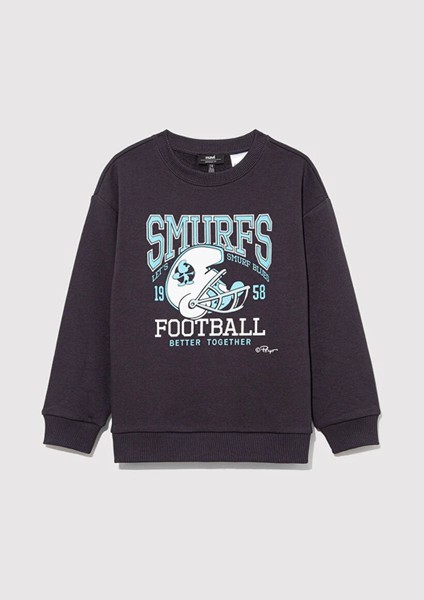 Erkek Çocuk Sweatshirt Kömür Siyah M6S10084-70087