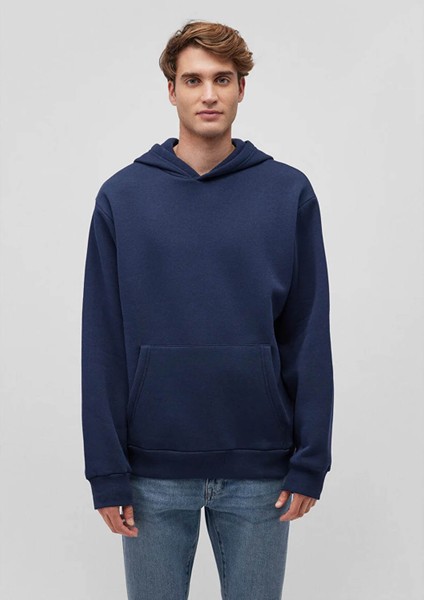 Erkek Sweatshirt Lacivert M0S10275-70490 Kapüşonlu  Loose