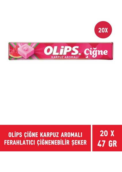 OLİPS ÇİĞNE KARPUZ 47 GR - 20 Adet