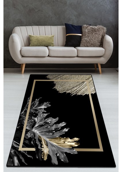 Goude Black Dekoratif Halı Djt 80X100 cm