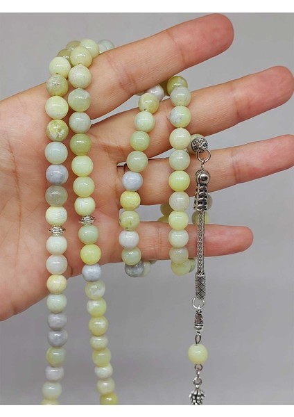 Peridot (Zebercet) Taşı Yeşil-Beyaz Alacalı 99LUK Tesbih 8mm (23115) fırsatları