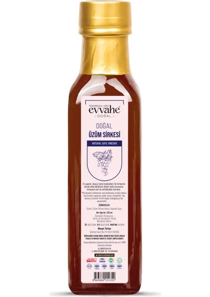 Doğal Üzüm Sirkesi (225 Ml)