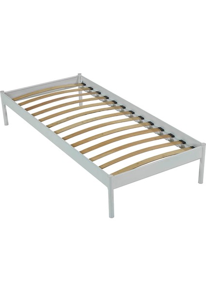 Allegro Tek Kişilik Ferforje Metal Karyola - Beyaz indirimleri