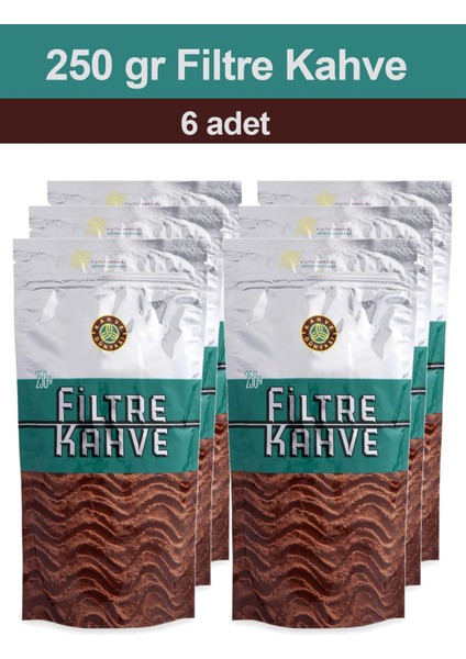 Filtre Kahve 250 gr 6 Adet