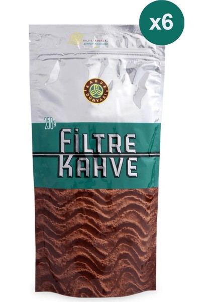 Filtre Kahve 250 gr 6 Adet