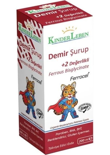 Kinderleben Demir Şurup 200 ml